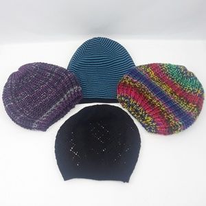 Spencer's Slouch Beanies Lot Of 4